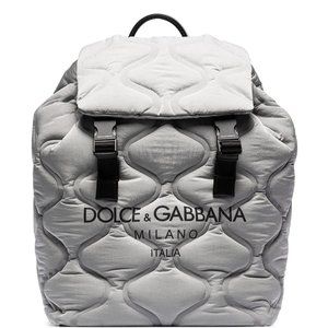 Dolce & Gabbana logo-print quilted backpack